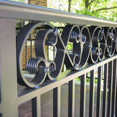 Wrought Iron Ornamental Staircase Railing from ROUTE